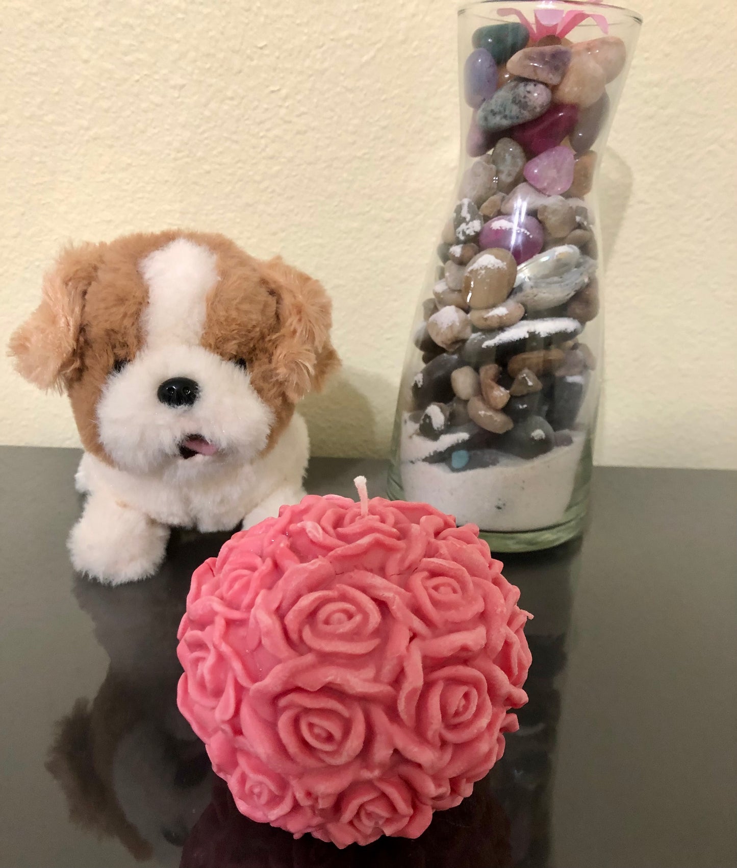Large Rose candle